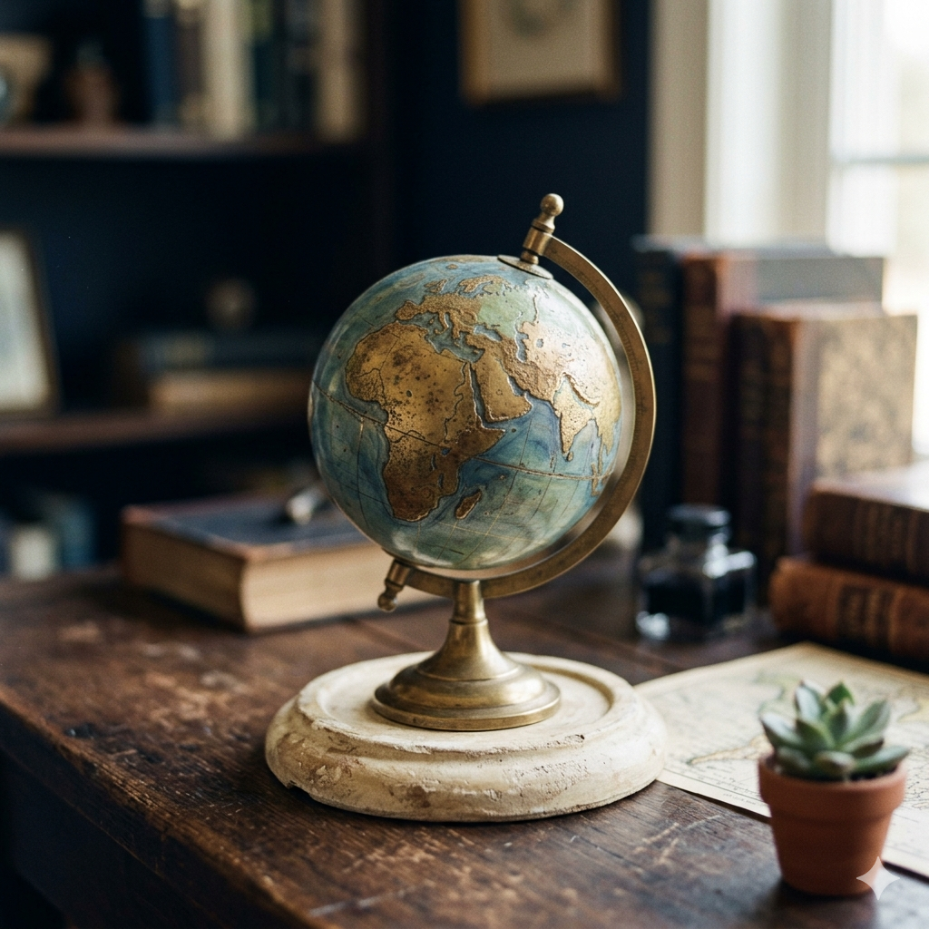 AI-generated international education scene